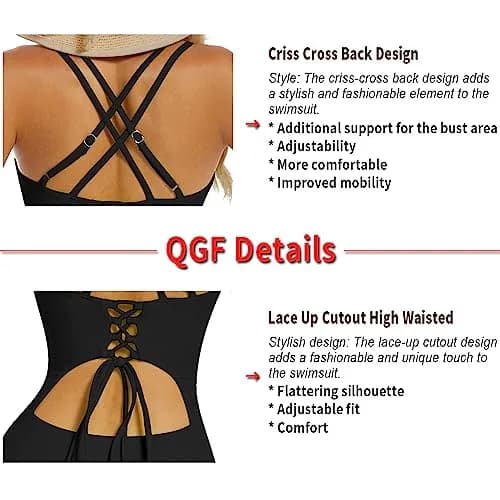 QGF Womens One Piece Suit Bustier Black Large | Classic & Comfortable Fit thumbnail 4