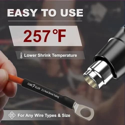 cubefeller Insulation 15mm (5/8") Red Heat Shrink Tubing | Marine Grade Waterproof Adhesive Lined thumbnail 4