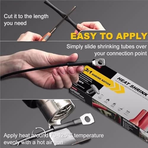 cubefeller Insulation 15mm (5/8") Red Heat Shrink Tubing | Marine Grade Waterproof Adhesive Lined thumbnail 9