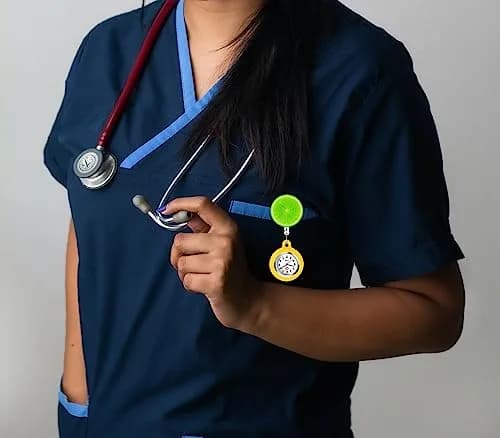 AGEN KGEN Yellow Lemon Nurse Watch | Retractable Clip-On Fob Watch for Nurses & Doctors thumbnail 6