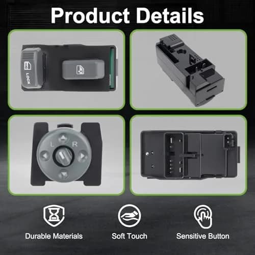 partszen Master Power Window Switch for GMC Chevy Blazer Yukon Tahoe 15151356 | 4-Pin Plug-In Panel Mount thumbnail 4