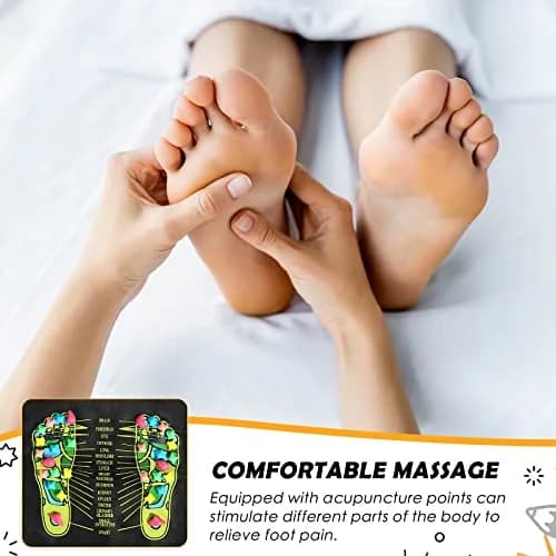 BBTO Reflexology Foot Massage Mat with Acupressure Stones 175 cm (68.9") | Promotes Foot Health & Fatigue Relief thumbnail 3