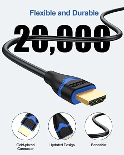 ApoJodly 4K HDMI Cable 6.6ft (2m) | High Speed 18Gbps HDR ARC thumbnail 6