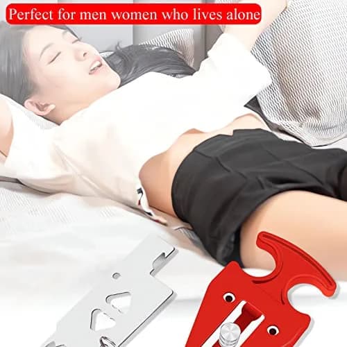 MIMIRACLE Portable Door Lock for Travel | No-Drill Hotel Security Lock, 1 Pack, Stainless Steel thumbnail 5