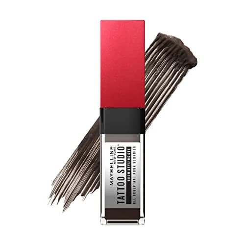 Maybelline Tattoo Studio Brow Styling Gel, Waterproof, 0.2 Fl Oz | Up to 36HR Wear, Black Brown thumbnail 1