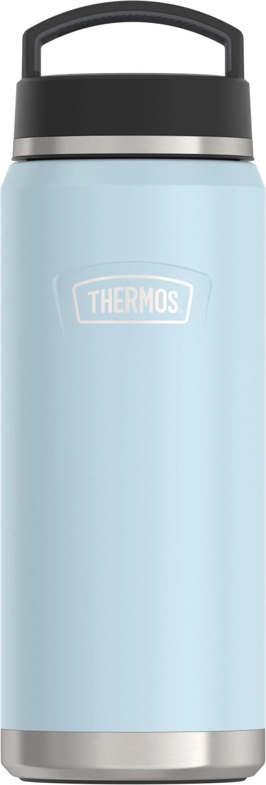 THERMOS ICON SERIES Water Bottle with Screw Top Lid 40oz | Glacier Stainless Steel Vacuum Insulated — Glacier