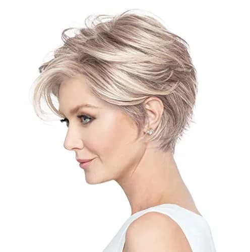 Hair u wear Raquel Welch Women's Face-Framing Short Blonde Wig, GO TO STYLE | Versatile, Heat-Friendly Synthetic Hair, Adjustable Fit thumbnail 5