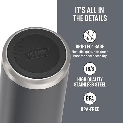THERMOS ICON SERIES Water Bottle 40oz | Stainless Steel Vacuum Insulated, Granite thumbnail 4