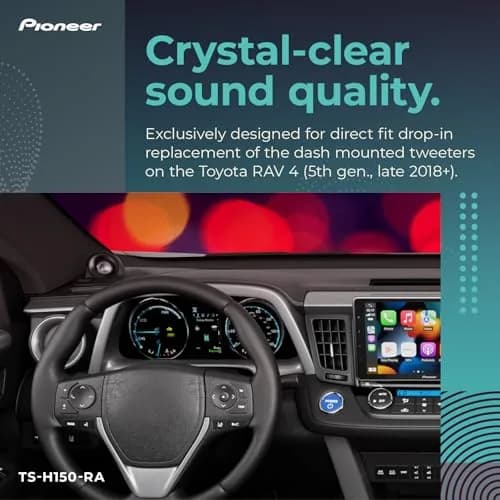Pioneer TS-H150-RA 1-1/8" (29mm) Hard Dome Tweeters | 180W Max (50W RMS) for Select 2018-2023 Toyota RAV4 thumbnail 3