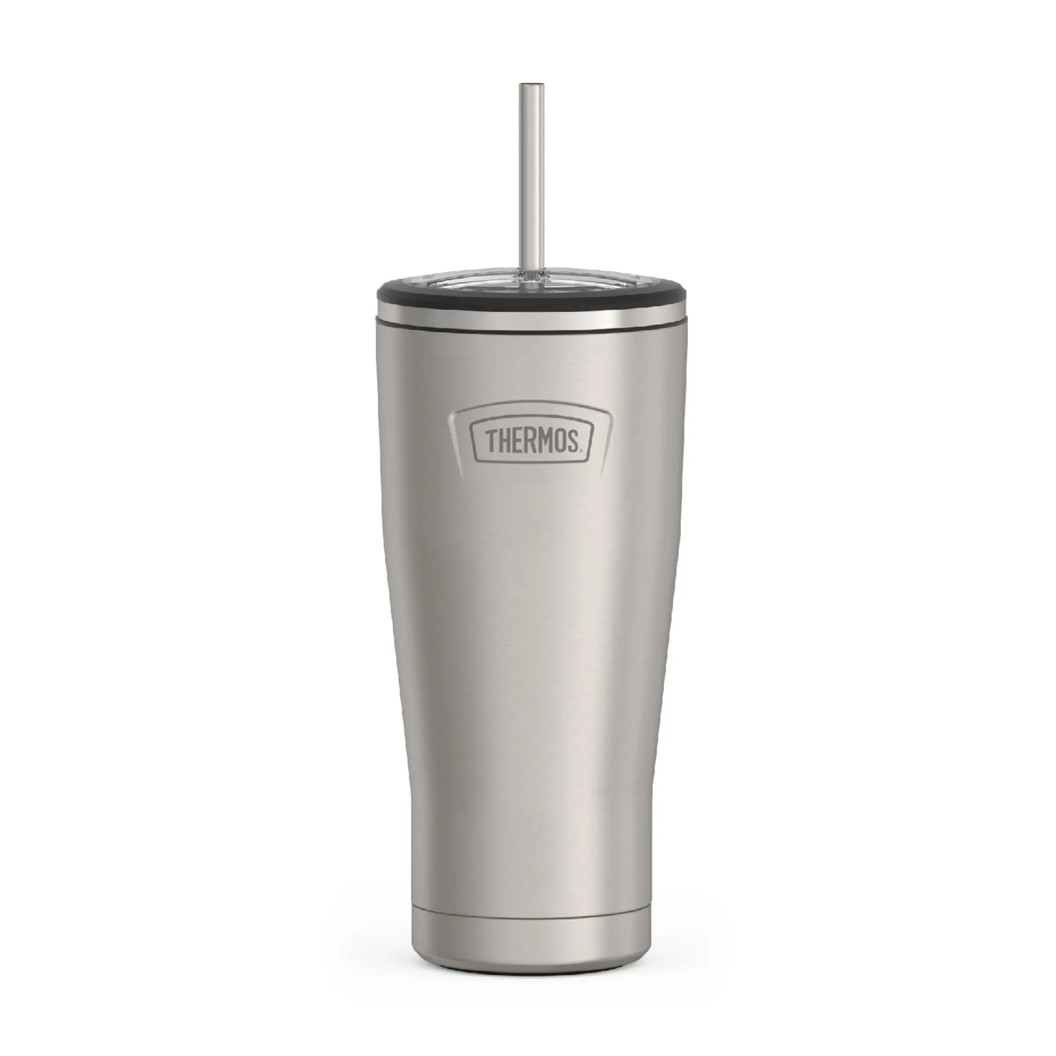 THERMOS ICON SERIES Stainless Steel Cold Tumbler with Straw 710ml (24 Ounce) | Keeps Drinks Cold Up to 24 Hours - main product image