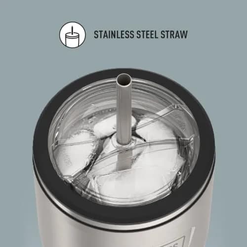 THERMOS ICON SERIES Stainless Steel Cold Tumbler with Straw 710ml (24 Ounce) | Keeps Drinks Cold Up to 24 Hours thumbnail 3