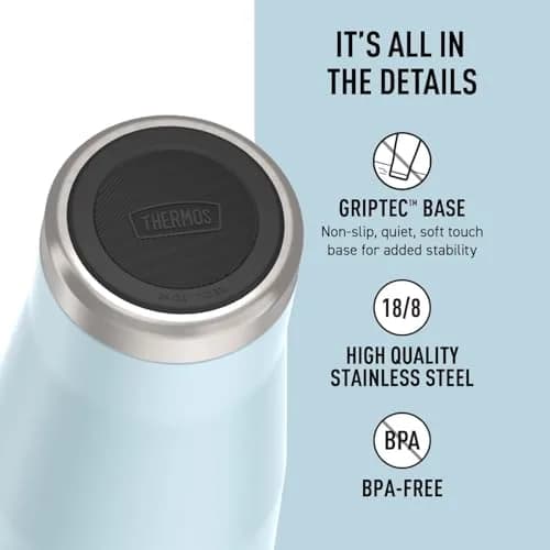 THERMOS ICON SERIES Stainless Steel Cold Tumbler 24oz Glacier | Vacuum Insulated, Non-slip Base thumbnail 4