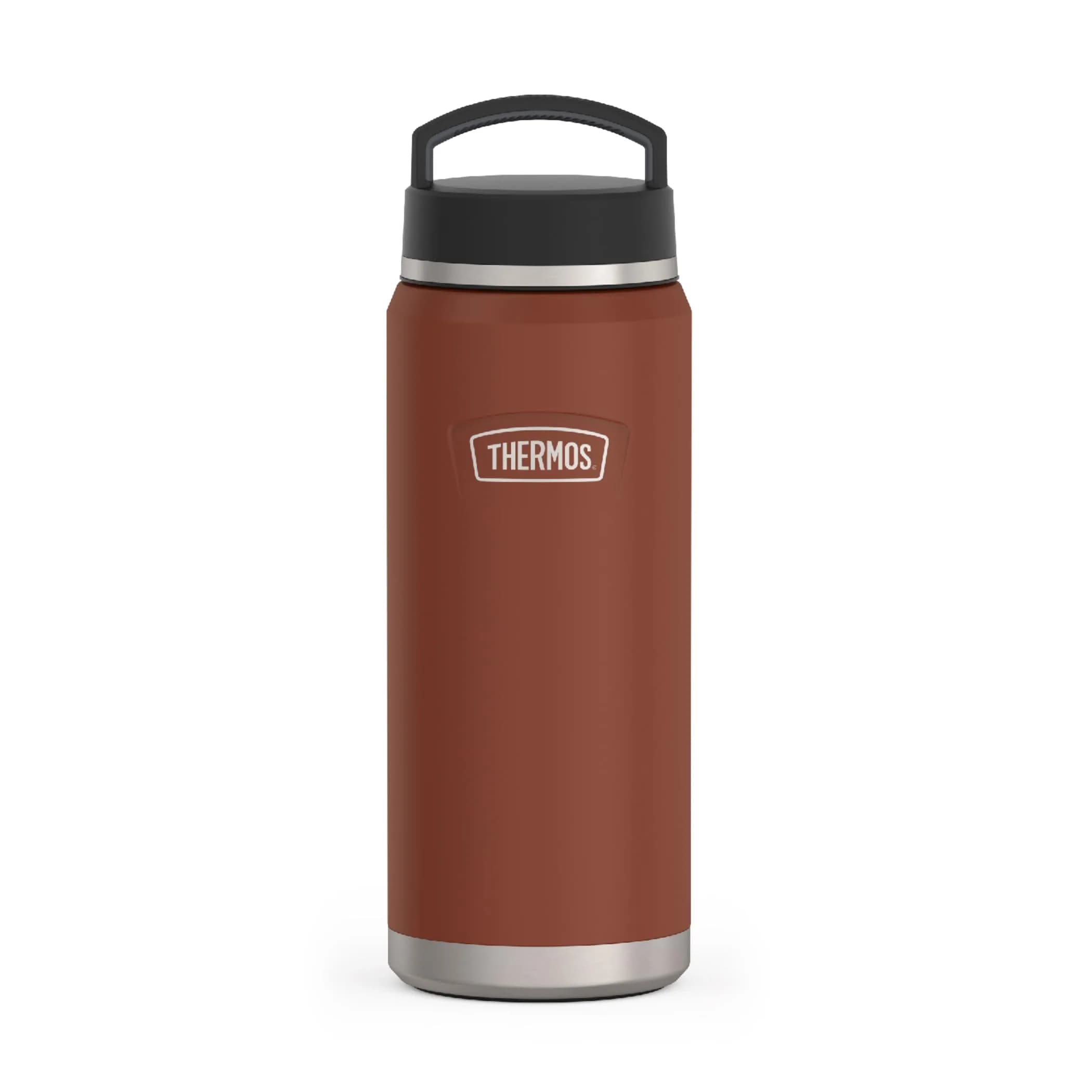 THERMOS ICON SERIES Water Bottle with Screw Top Lid 40oz | Vacuum Insulated Stainless Steel, Saddle