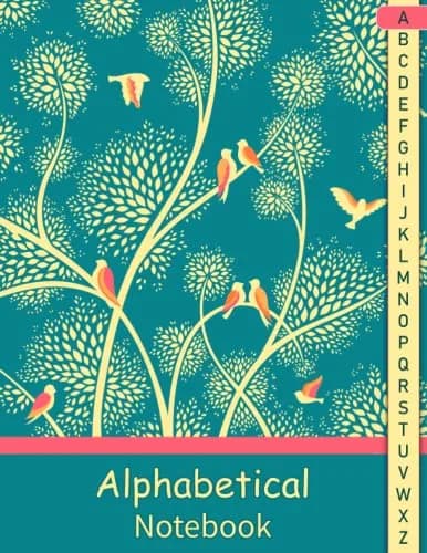 Alphabetical Notebook A4 Size 105 Pages | Lined Journal Organizer with A-Z Sections thumbnail 1