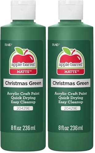 Apple Barrel Acrylic Paint 8 fl oz | Bright Green, Matte Finish, Pack of 2 thumbnail 1