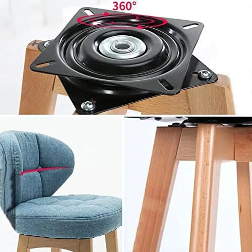 Lokatall 6 Inch Heavy Duty Swivel Plate with 360 Rotating Base, 15.7 cm (6") Square Steel Ball Bearing Turntable thumbnail 5