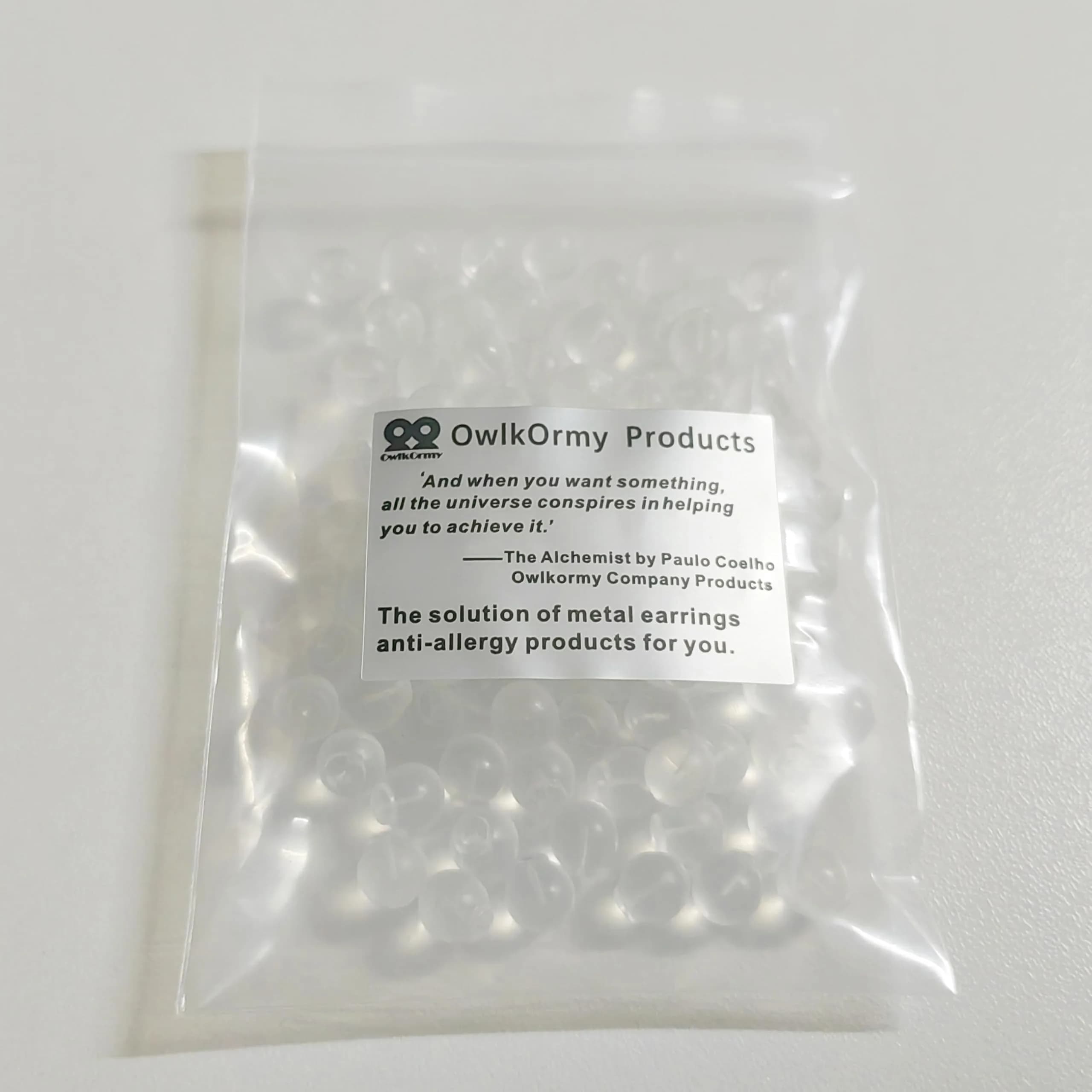 OwlkOrmy Clear 102pcs Comfort Impenetrable Soft Safety Earring Backs | TPE Medical Grade Material - view 6