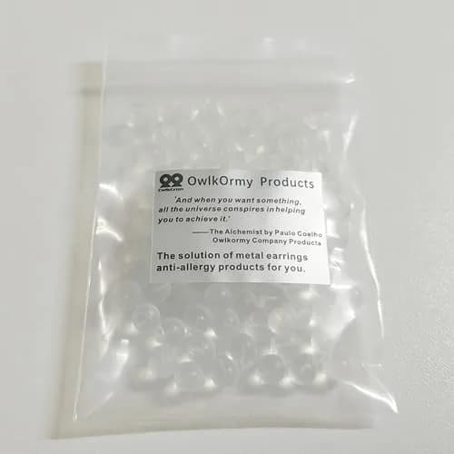 OwlkOrmy Clear 102pcs Comfort Impenetrable Soft Safety Earring Backs | TPE Medical Grade Material thumbnail 6