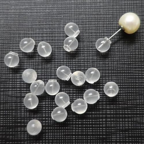OwlkOrmy Clear 102pcs Comfort Impenetrable Soft Safety Earring Backs | TPE Medical Grade Material thumbnail 1