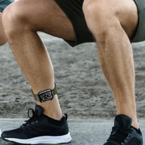 Keepamor 2 Pack Ankle/Arm Band Compatible for Apple Watch 38mm/40mm/41mm/42mm/44mm/45mm/46mm/49mm | Breathable Nylon Sport Strap thumbnail 7