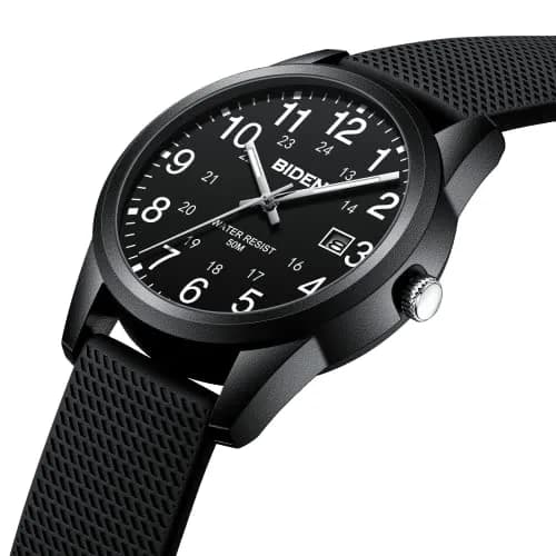 LN LENQIN Men's Analog Quartz Sports Watch 40mm (1.57 inch) | Japanese Movement, 30M Waterproof, Luminous Dial thumbnail 3