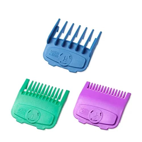 LAVEST Magnetic Clipper Guards Set Compatible with Wahl Clippers | Color Coded, 3 pcs, Lengths 1/16-3/16 inch thumbnail 1