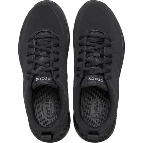 Crocs Men On The Clock Work Sneakers | Slip Resistant, Supportive, Durable in Black, Size 11 thumbnail 4