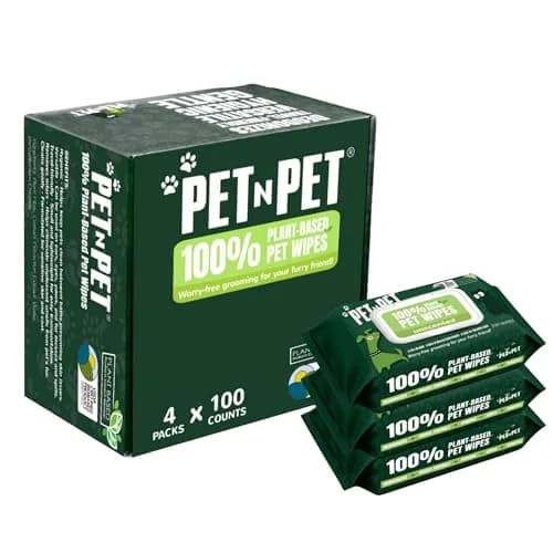 PET N PET Dog Wipes 400 Count Unscented Hypoallergenic | Waterless Pet Grooming Wipes thumbnail 1