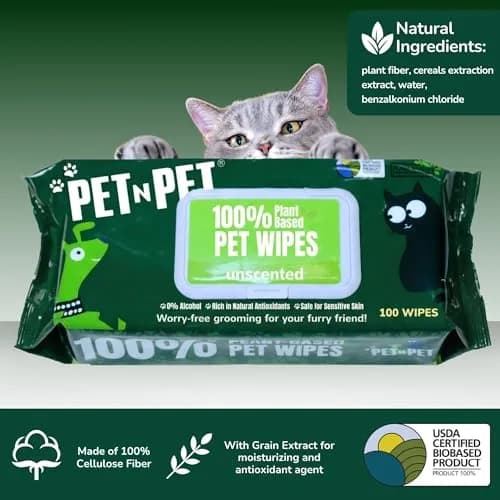 PET N PET Dog Wipes 400 Count Unscented Hypoallergenic | Waterless Pet Grooming Wipes thumbnail 4