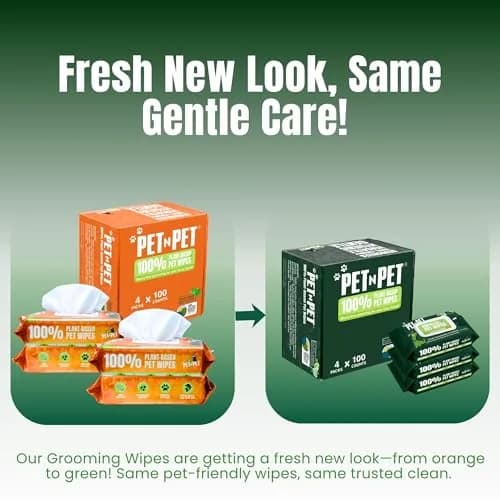 PET N PET Dog Wipes 400 Count Unscented Hypoallergenic | Waterless Pet Grooming Wipes thumbnail 2