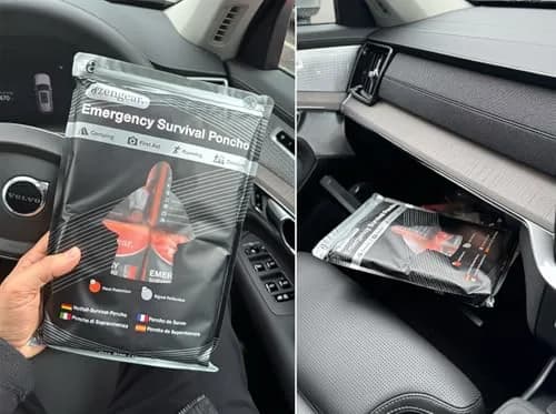 aZengear Emergency Survival Foil Poncho 4 Pack | Reversible Thermal Mylar Orange thumbnail 7
