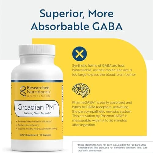 Researched Nutritionals Circadian PM 90 Capsules | Supports Sleep & Nervous System (120 chars) thumbnail 4