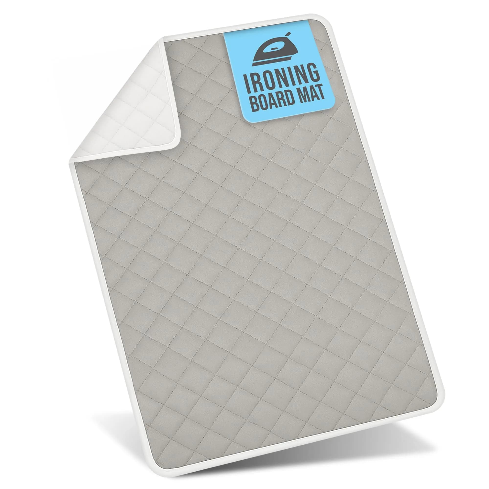 HOLDN’ STORAGE Ironing Mat, 28.25” x 19” Magnetic Laundry Pad, Gray | Heat-Resistant, Portable Laundry Accessory