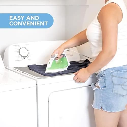 HOLDN’ STORAGE Ironing Mat, 28.25” x 19” Magnetic Laundry Pad, Gray | Heat-Resistant, Portable Laundry Accessory thumbnail 6