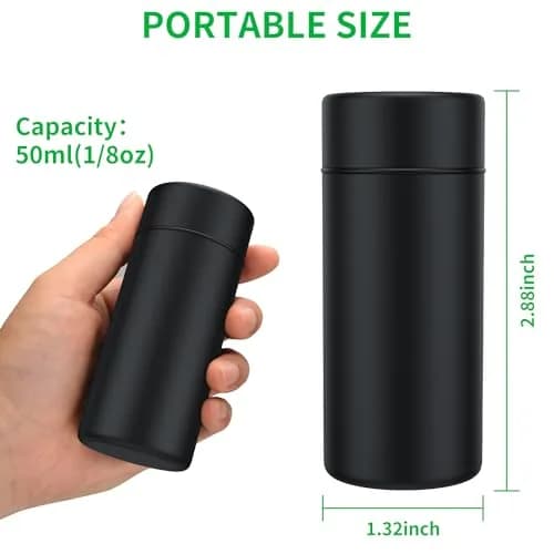 TecQach Food Storage Jar 3-Pack | Airtight Aluminum Containers, Waterproof, Portable (150ml each) thumbnail 3