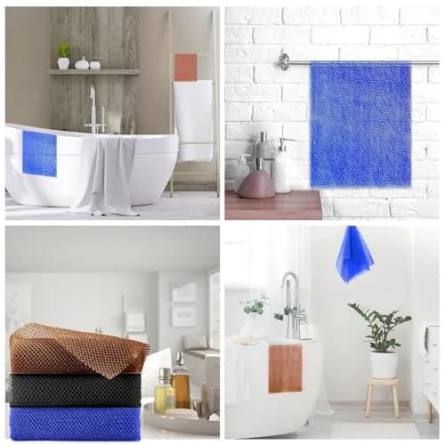 UJFQBH African Net Bath Sponge 30 cm (11.8 in) | Exfoliating Shower Body Scrubber for Back and Daily Use thumbnail 7
