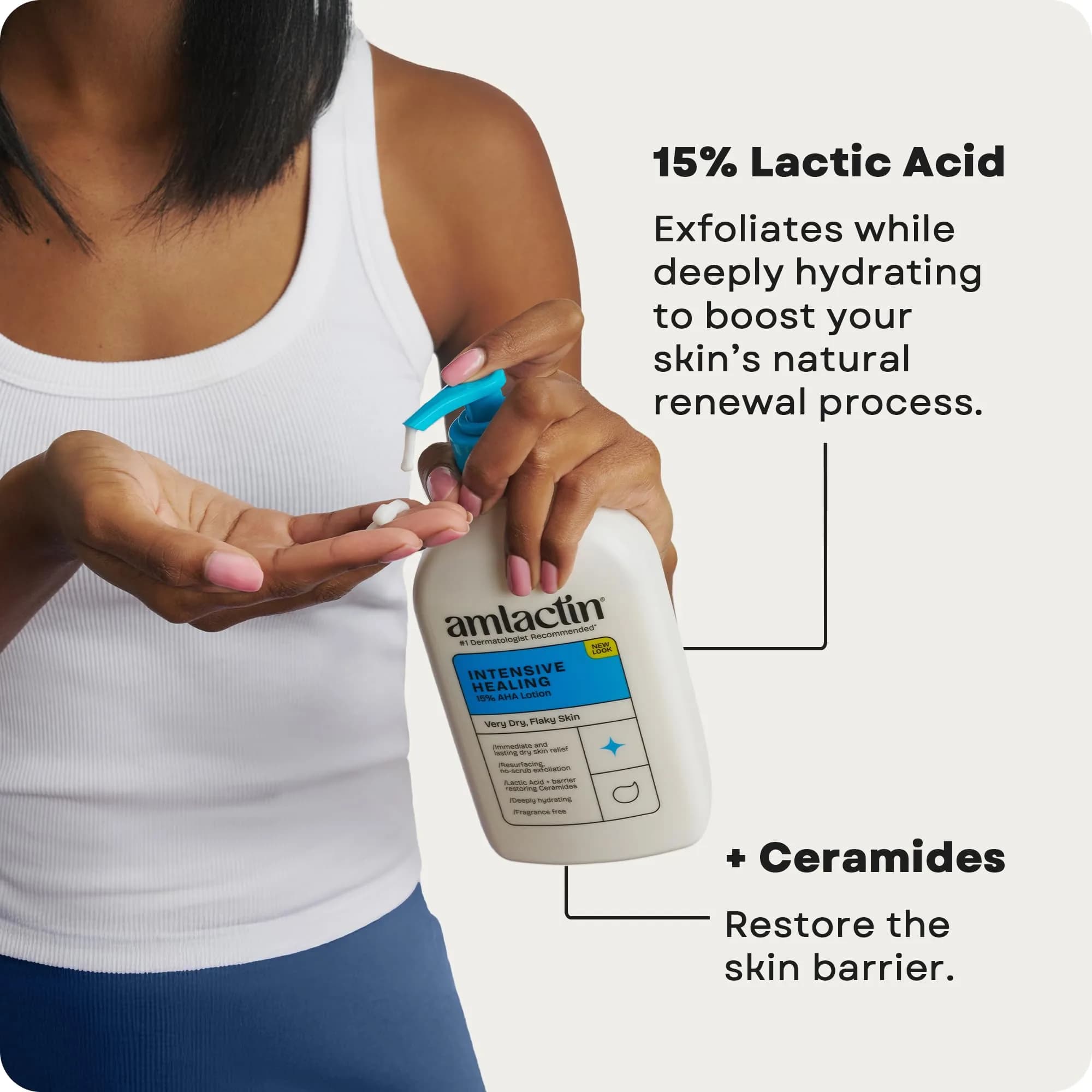 AmLactin Daily & Intensive Healing Moisturizing Lotions for Dry Skin 2x7.9 oz | Dermatologist Recommended for Soft Smooth Skin - view 4
