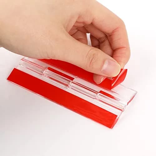 Sliverdew Acrylic Continuous Hinges 100x42mm (3.94x1.65 inches) | Transparent Self-Adhesive Folding Hinge for Cabinets, Drawers, DIY thumbnail 7
