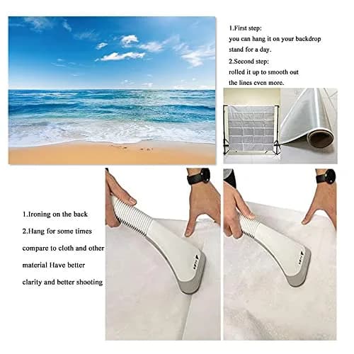 Yongqian Polyester Backdrop 7x5ft | Blue Sky Ocean Party Decoration thumbnail 8