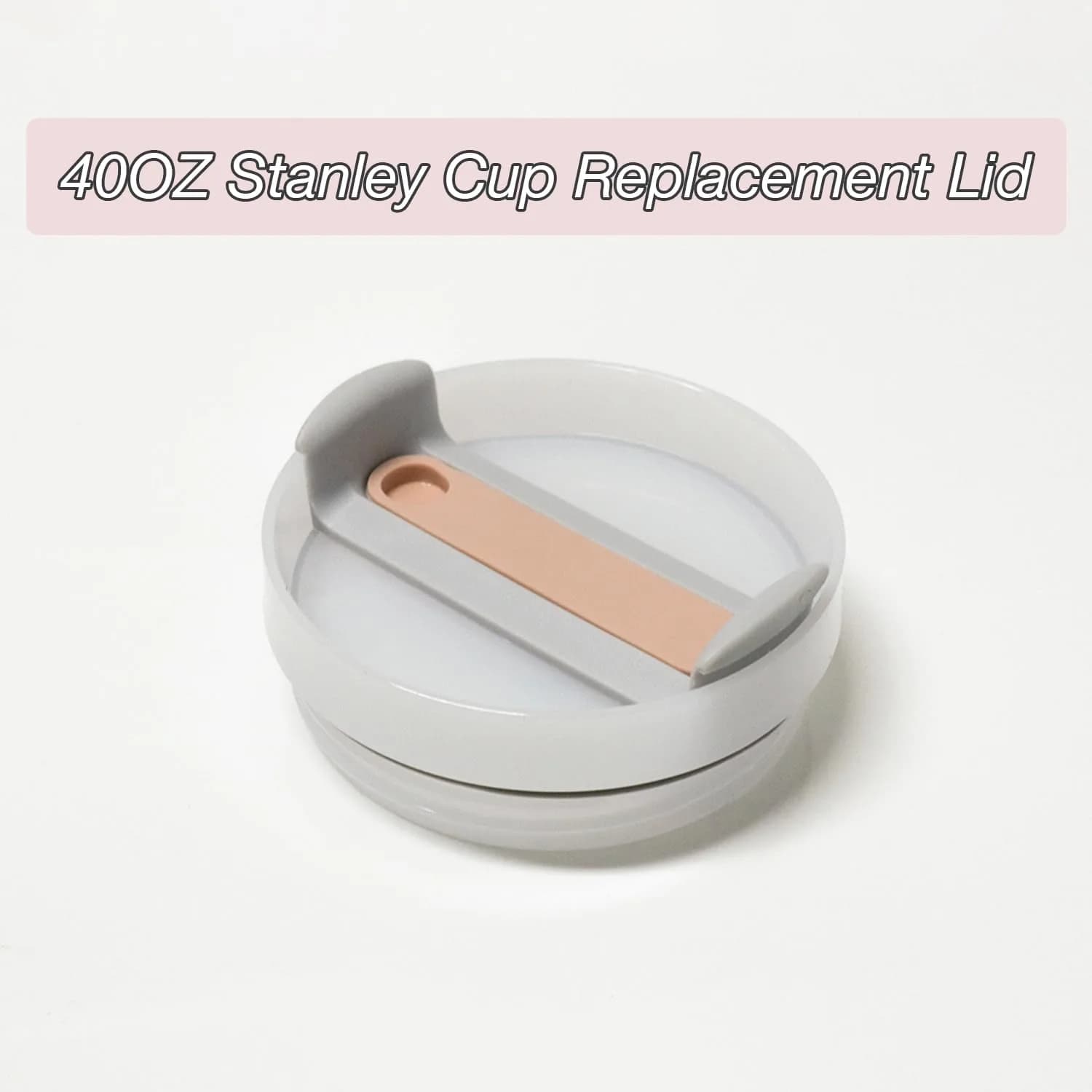 Horsdo Pink 40oz Tumbler Lid for Stanley Quencher 2.0 | Spill Proof Replacement Cover (2-Pack) - view 5