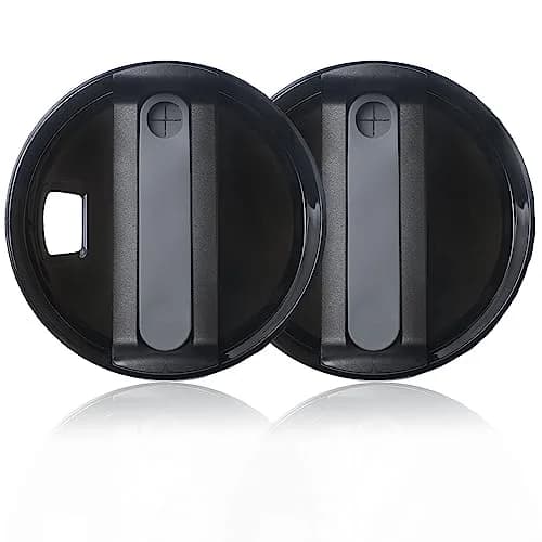 Horsdo 40oz Tumbler Lid for Stanley Quencher 2.0 (2-Pack, Black) | Spill-Proof Replacement Cover thumbnail 1