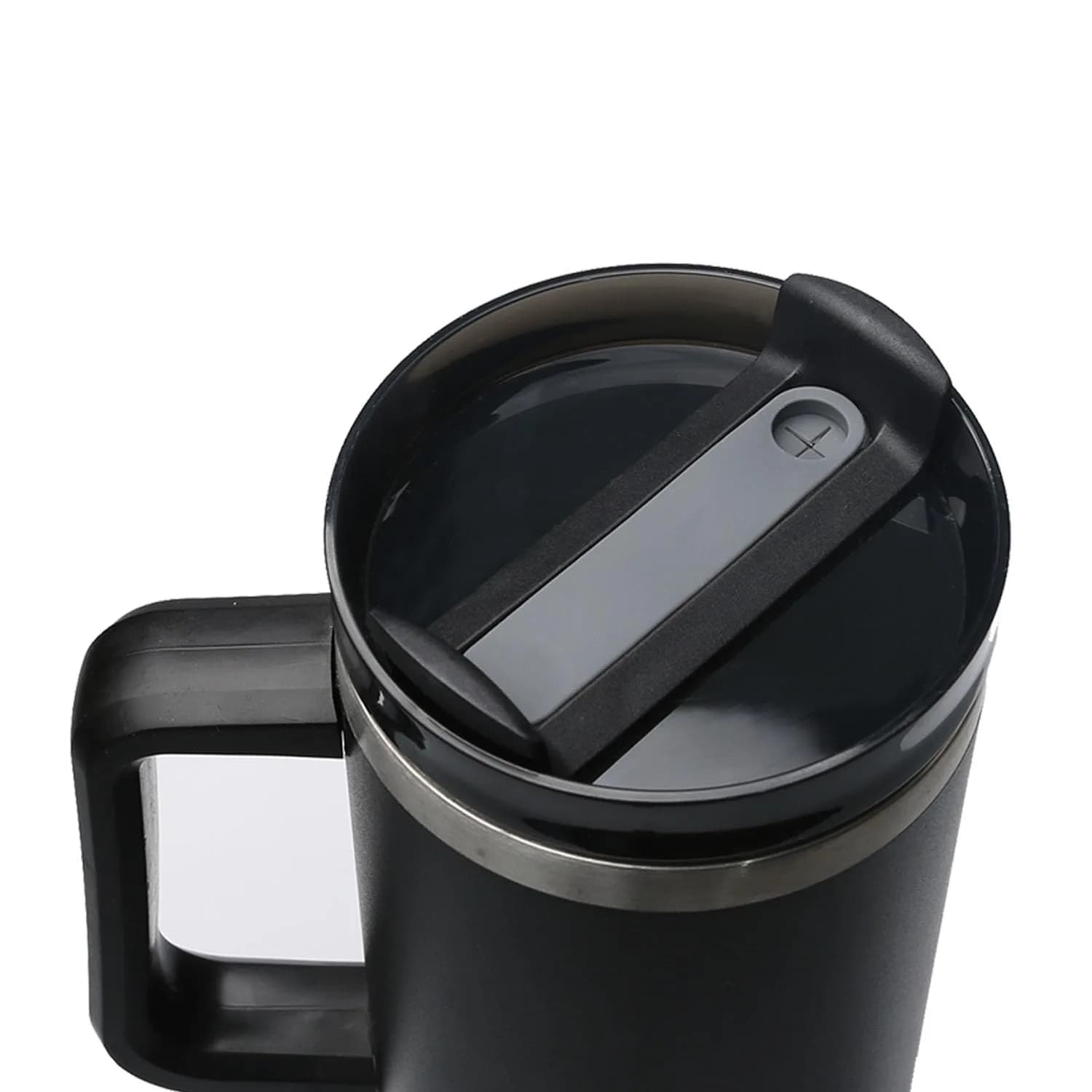 Horsdo 40oz Tumbler Lid for Stanley Quencher 2.0 (2-Pack, Black) | Spill-Proof Replacement Cover - view 4