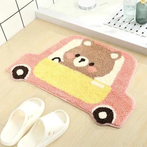 Molesun Bear Bath Mat 18x27 Inch | Soft Absorbent Microfiber Bath Rug with Non-Slip TPR Backing thumbnail 3