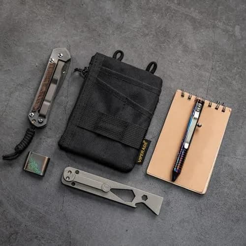 VIPERADE VE18-S Small EDC Pouch | Compact Men’s Organizer with 3 Slots & 2 Zipper Pockets thumbnail 7