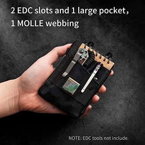 VIPERADE VE18-S Small EDC Pouch | Compact Men’s Organizer with 3 Slots & 2 Zipper Pockets thumbnail 2