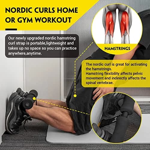 COFOF Nordic Hamstring Curl Strap | Adjustable, Portable, Supports 420 lbs for Home & Gym thumbnail 2