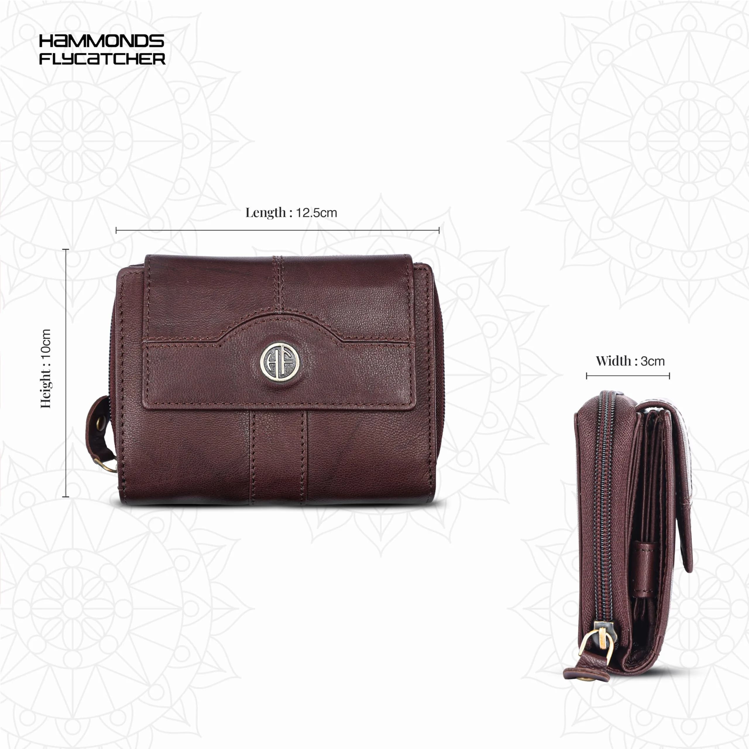 HAMMONDS FLYCATCHER Genuine Leather Wallet for Women | 12.5 cm (4.9 in) x 10 cm (3.9 in) x 3 cm (1.2 in) - view 5