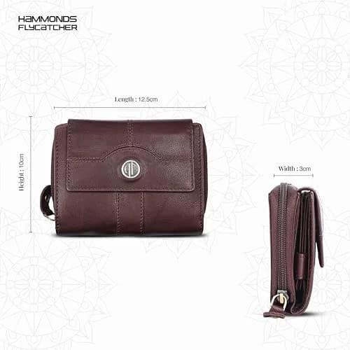 HAMMONDS FLYCATCHER Genuine Leather Wallet for Women | 12.5 cm (4.9 in) x 10 cm (3.9 in) x 3 cm (1.2 in) thumbnail 5