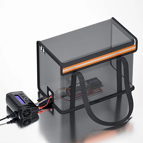 Zeee Lipo Battery Bag Fireproof Large Size | Fire-Resistant Storage & Charging Safety (14.17 * 7.87 * 9.84in) thumbnail 4