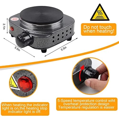BBAXI Candle Making Kit with Electric Hot Plate, Wax Melter & Soy Wax | 37-Piece Set thumbnail 4
